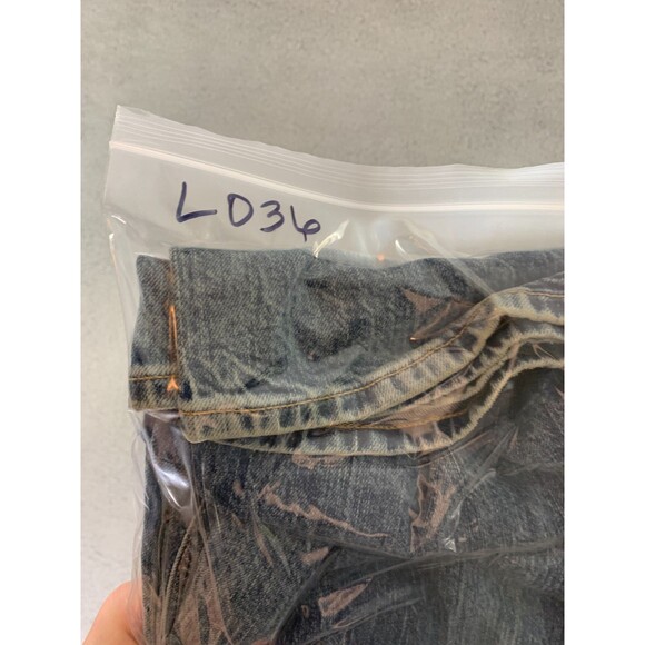 GAP Women’s Vintage Flare High Rise Unique Blue Wash Distress Jeans 30 / 10R - Picture 13 of 13